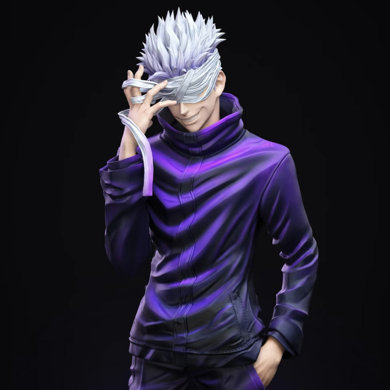 Desk Setup With Tv - Figurine d'action anime Jujutsu Kaisen Satoru