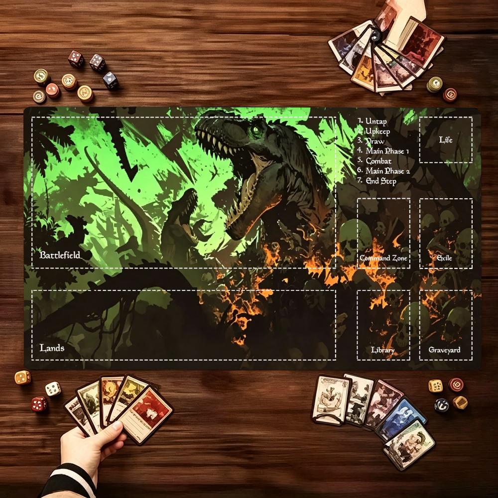 Jungle Desk Setup - Tapis de jeu grand format Dark