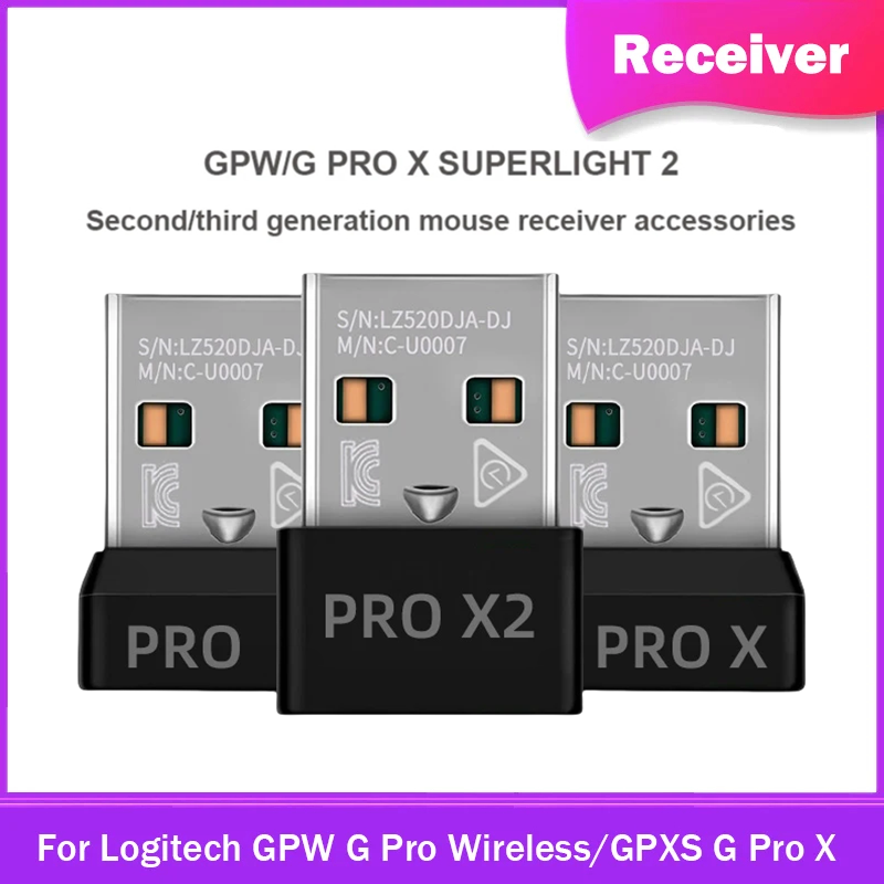 Logitech Mouse G Pro X Superlight - Récepteur de dongle USB d'origine, adaptateur