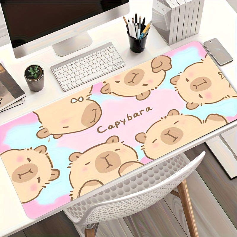 Desk Setup For Gaming - Tapis de Souris Grand Format Capybara