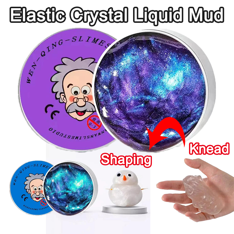 Desk Setup Kids - Pâte liquide élastique transparente colorée, décorative,