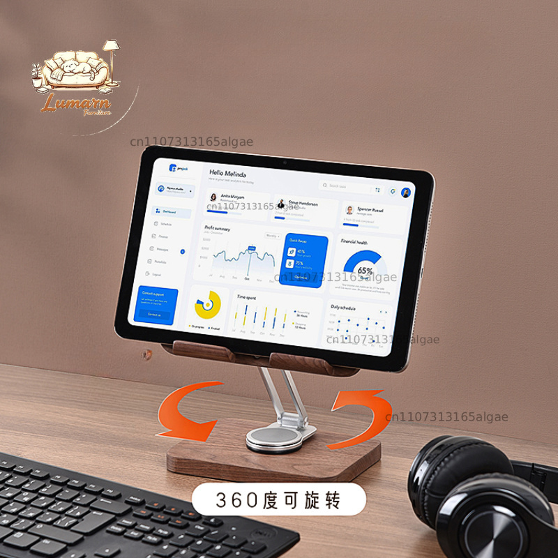 Support pour iPad en noyer noi - Desk Setup With Ipad avis et prix