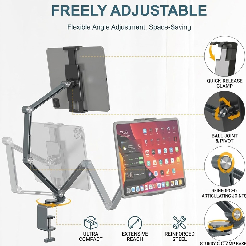 Support de bureau magnétique e - Desk Setup Monitor Arm avis et prix