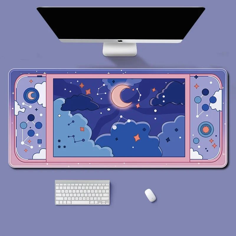 Grand tapis de bureau lune et  - Desk Setup For Gaming avis et prix