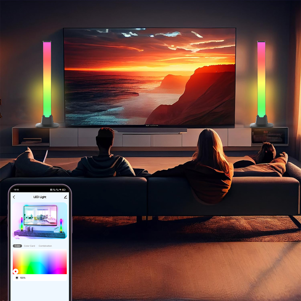 Barre de lumières LED RGB, con - Desk Setup With Tv avis et prix
