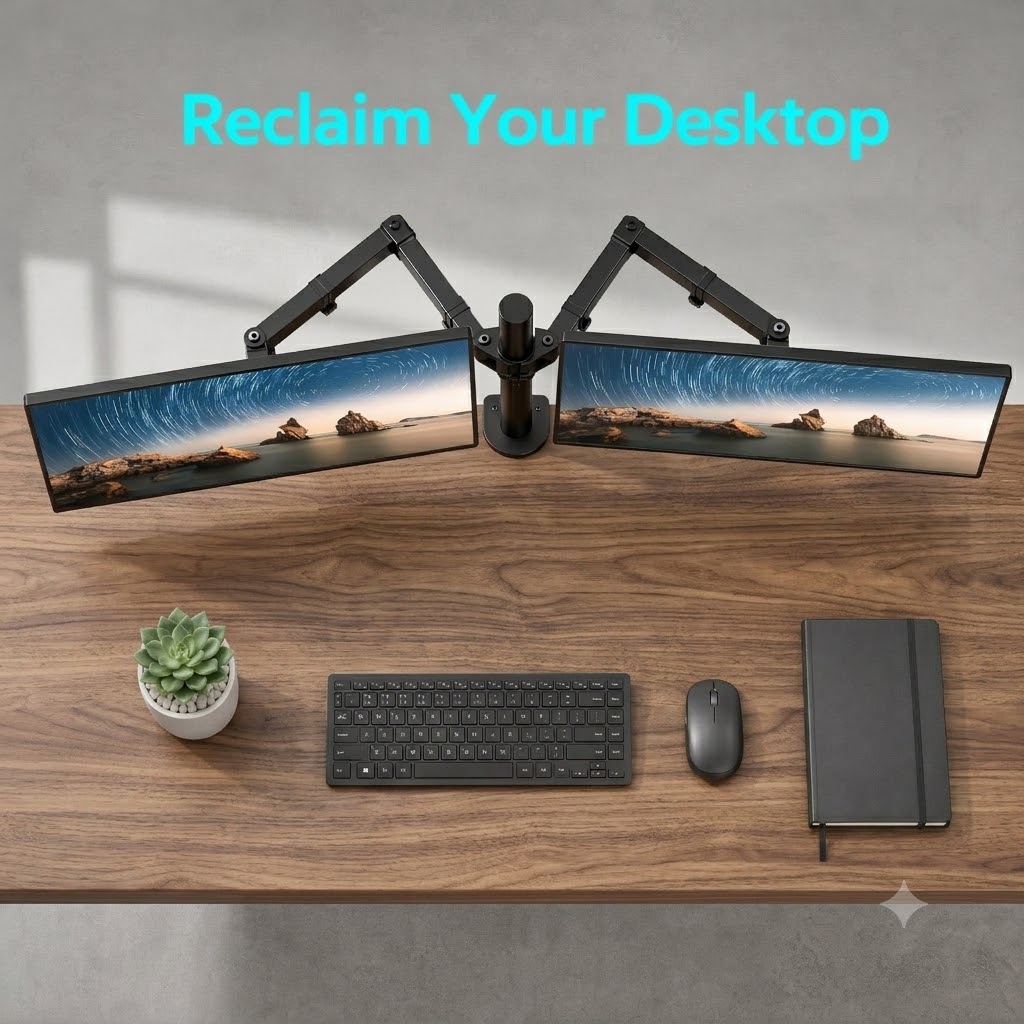Support pour deux moniteurs, s - Desk Setup Monitor Arm avis et prix