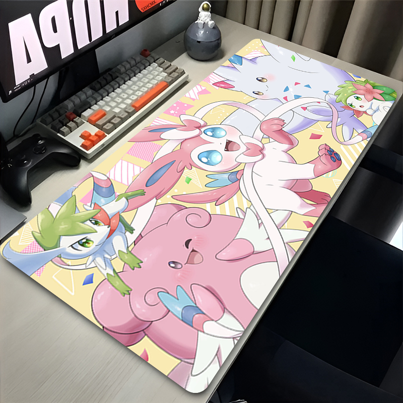 Grand tapis de souris rose mig - Desk Setup Cute avis et prix
