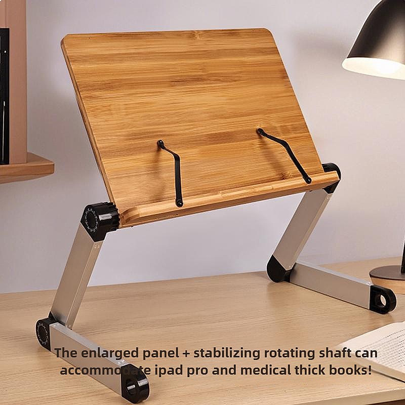 Table de lit réglable en bambo - Desk Setup With Ipad avis et prix