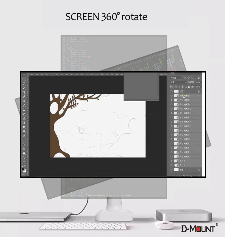 Support de moniteur de bureau  - Desk Setup Monitor Arm avis et prix